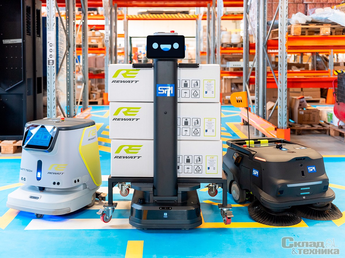 Новые роботы с Искусственным Интеллектом для складской отрасли от компании SPI robotics