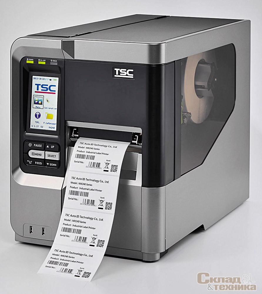 Термотрансферный принтер штрихкодов TSC MX240